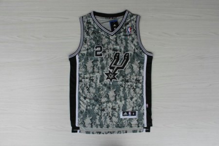 Maillot De Basket San Antonio Spurs Kawhi Leonard 2 New Pattern Camouflage